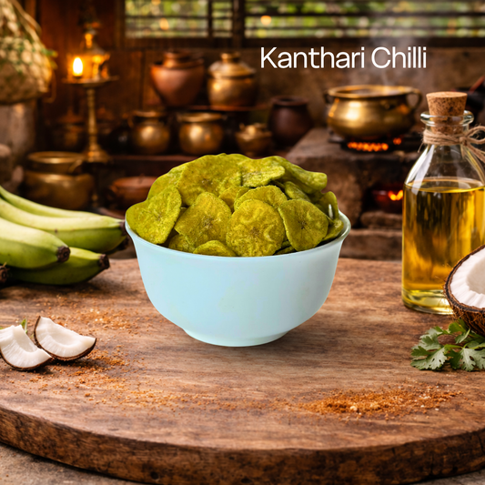 Krypsy Kanthari Chilli Banana Chips – Made in Pure Coconut Oil