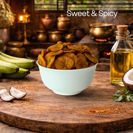 Krypsy Sweet & Spicy Banana Chips – Made in Pure Coconut Oil