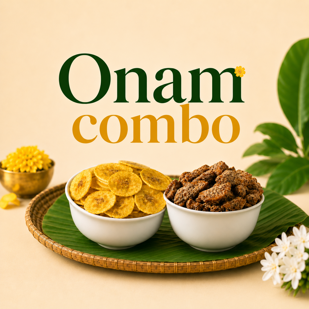 Krypsy Onam Combo | Classic Salted Banana Chips & Sharkara Varatti