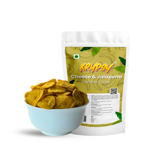 Krypsy Cheese & Jalapeno Banana Chips – Made in Pure Coconut Oil