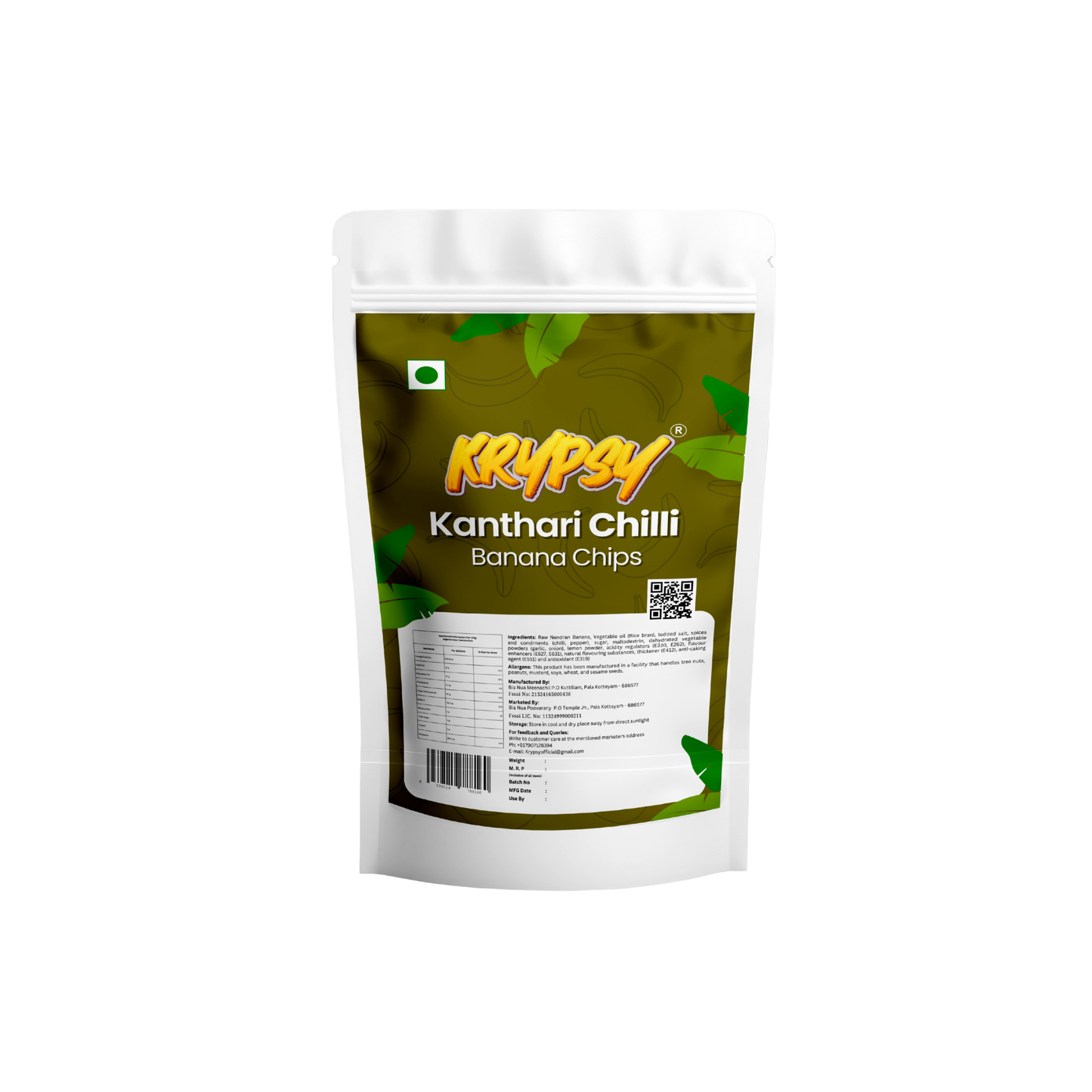 Krypsy Kanthari Chilli Banana Chips – Made in Pure Coconut Oil