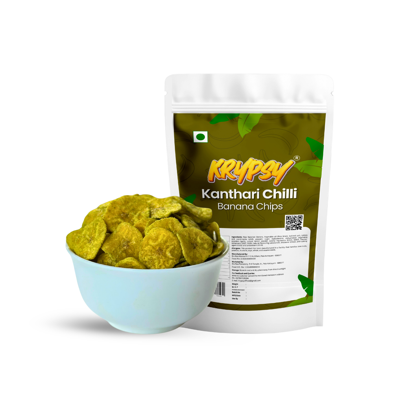 Krypsy Kanthari Chilli Banana Chips – Made in Pure Coconut Oil