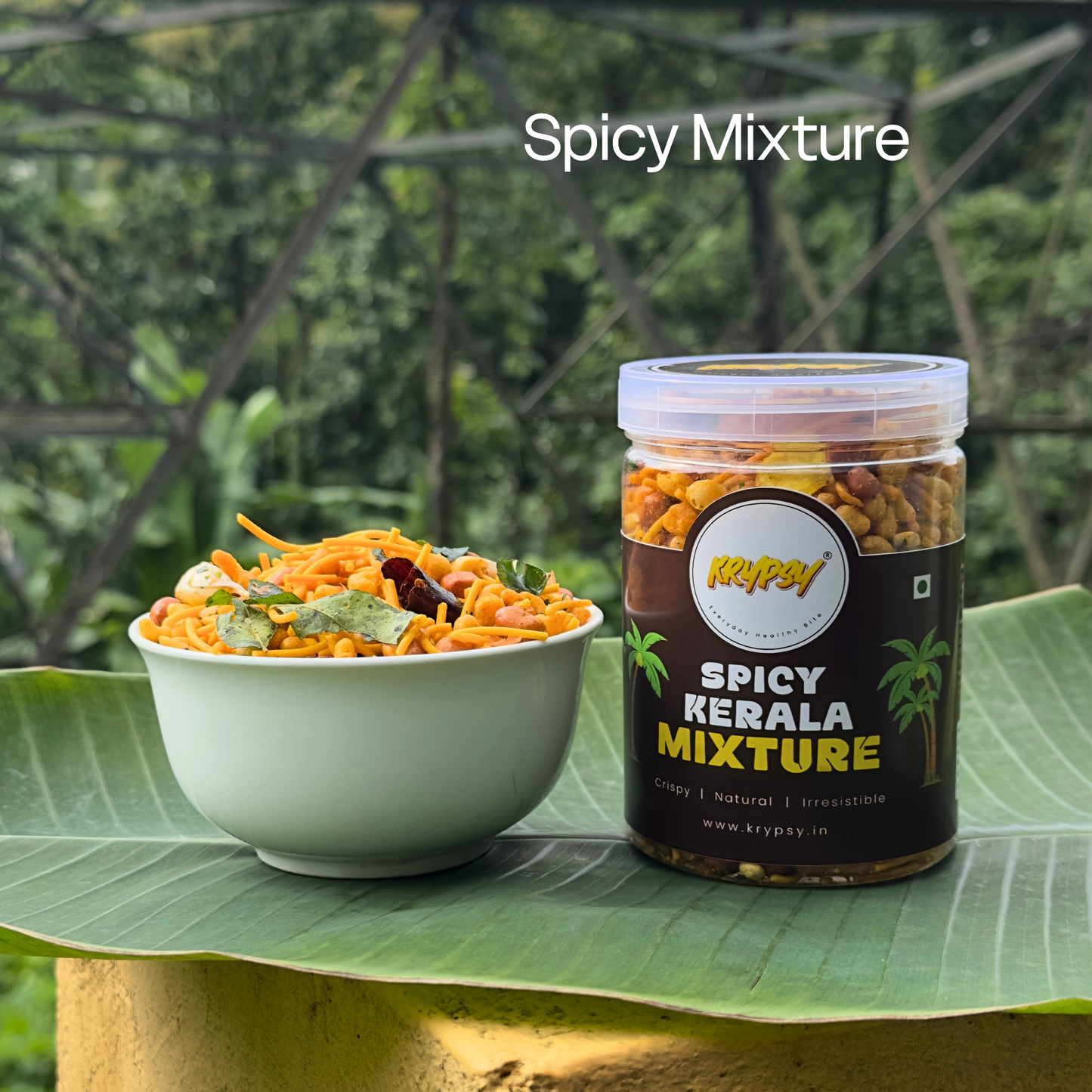 Krypsy Spicy Kerala Mixture – Authentic Crunchy South Indian Snack | Pack of 2