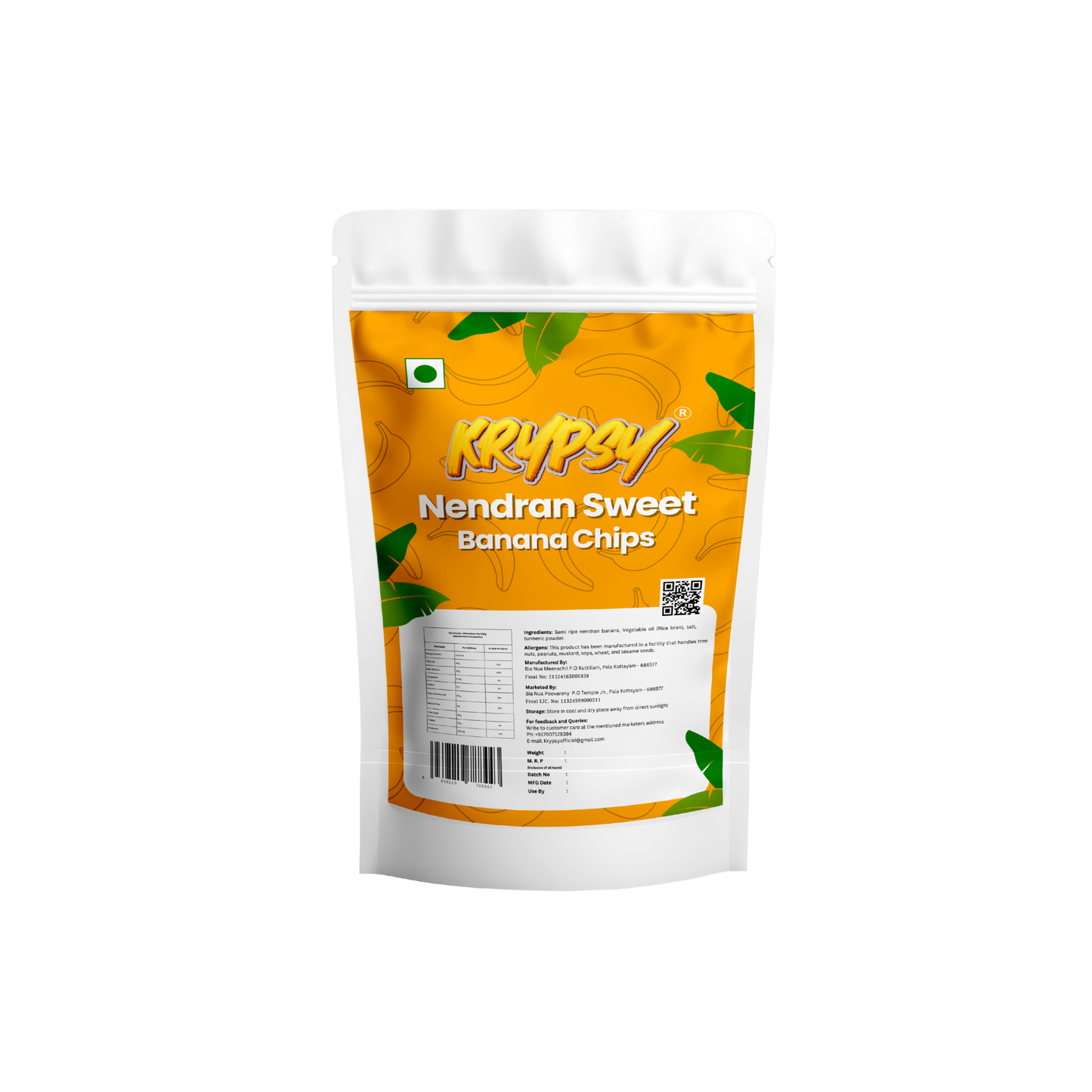 Krypsy Nendran Sweet Banana Chips – Made in Pure Coconut Oil