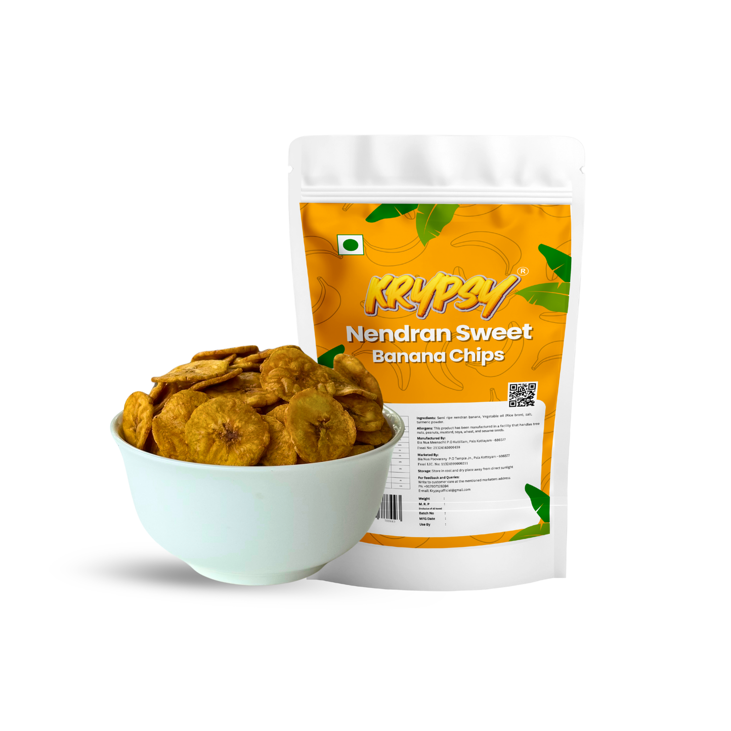 Krypsy Nendran Sweet Banana Chips – Made in Pure Coconut Oil