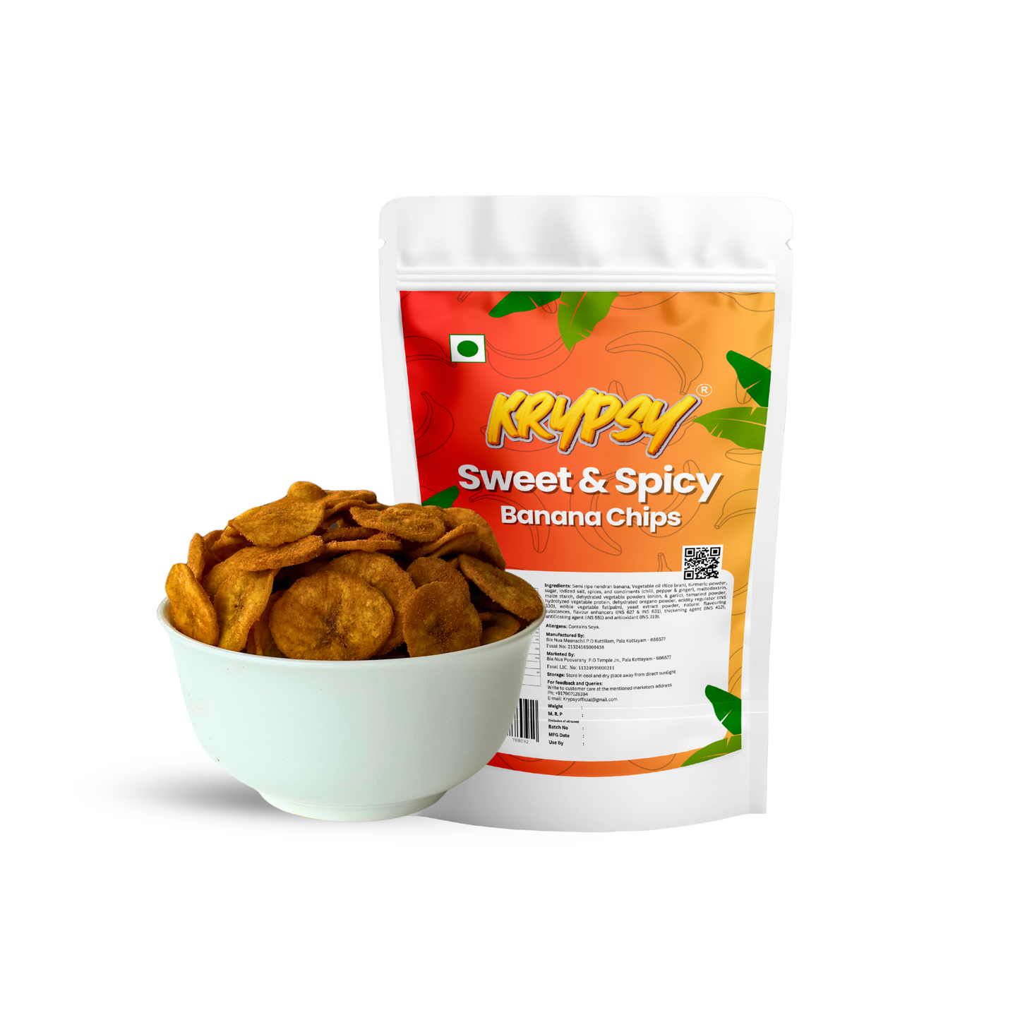 Krypsy Sweet & Spicy Banana Chips – Made in Pure Coconut Oil