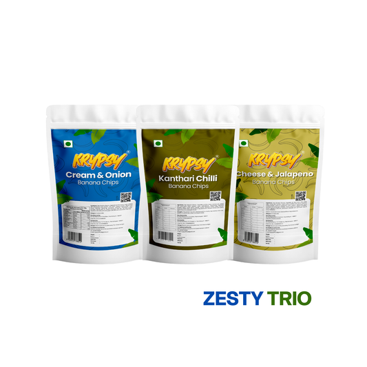 Krypsy Zesty Trio – Made in Pure Coconut Oil - Pack of 3